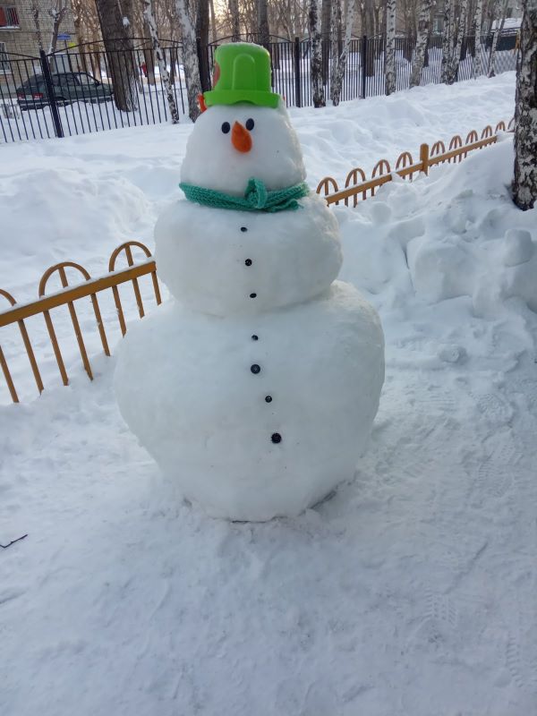 Зимняя сказка нашего участка