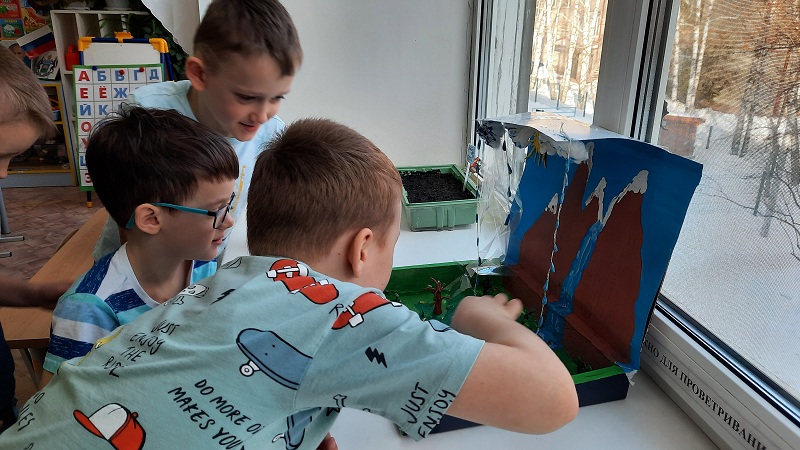 Круговорот воды в природе (макет от группы Кораблик)
