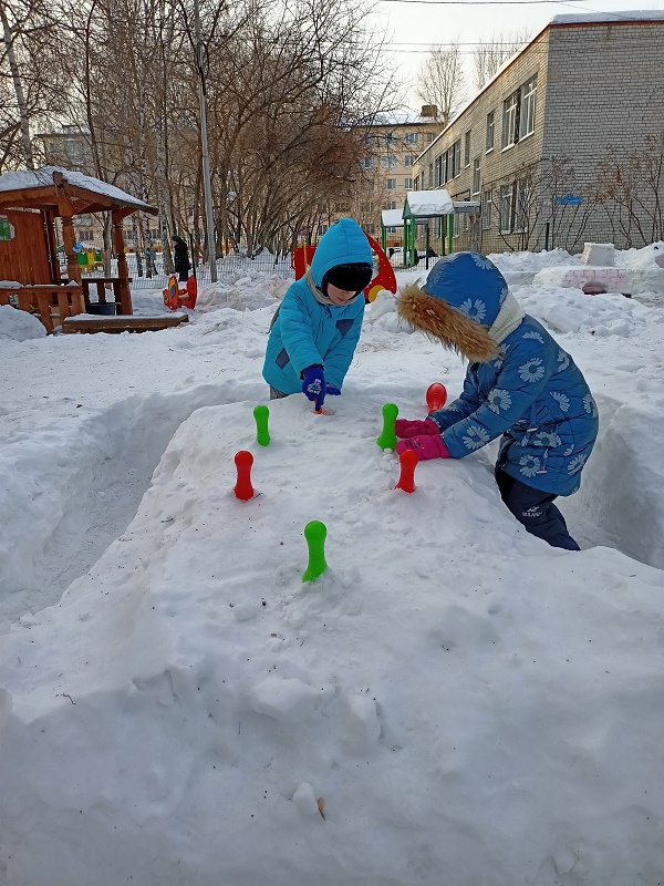 Игровая зима в детском саду